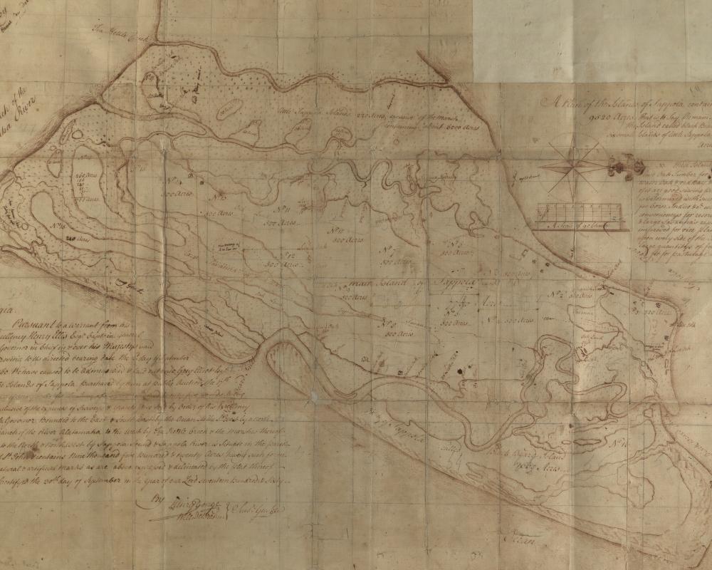 Map of Sapelo Island, 1760
