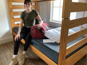 UF student at lighthouse bunk