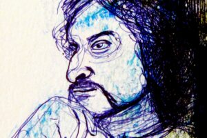 Drawing of Vivek Narayanan